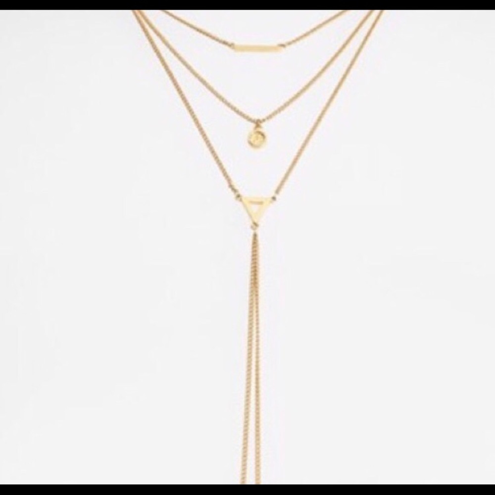 Gold baubleber necklace